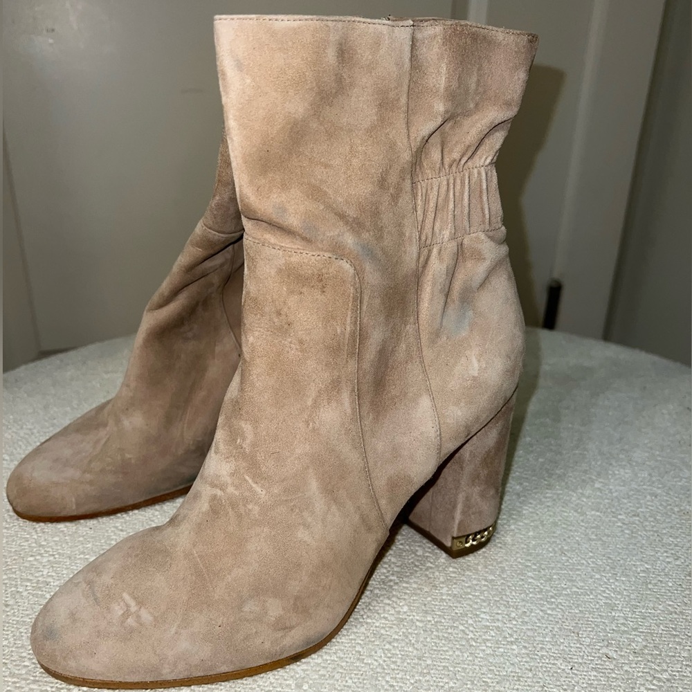 Michael Kors Tan / beige suede booties - Picture 2 of 7